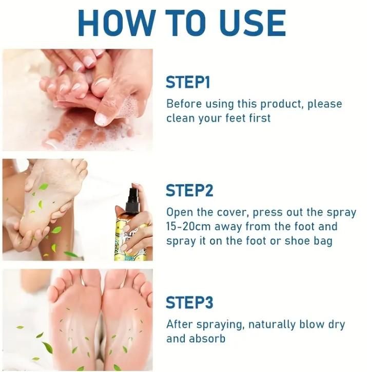 Silly Feet Foot Spray - Lemon 100ml (Pack of 2)